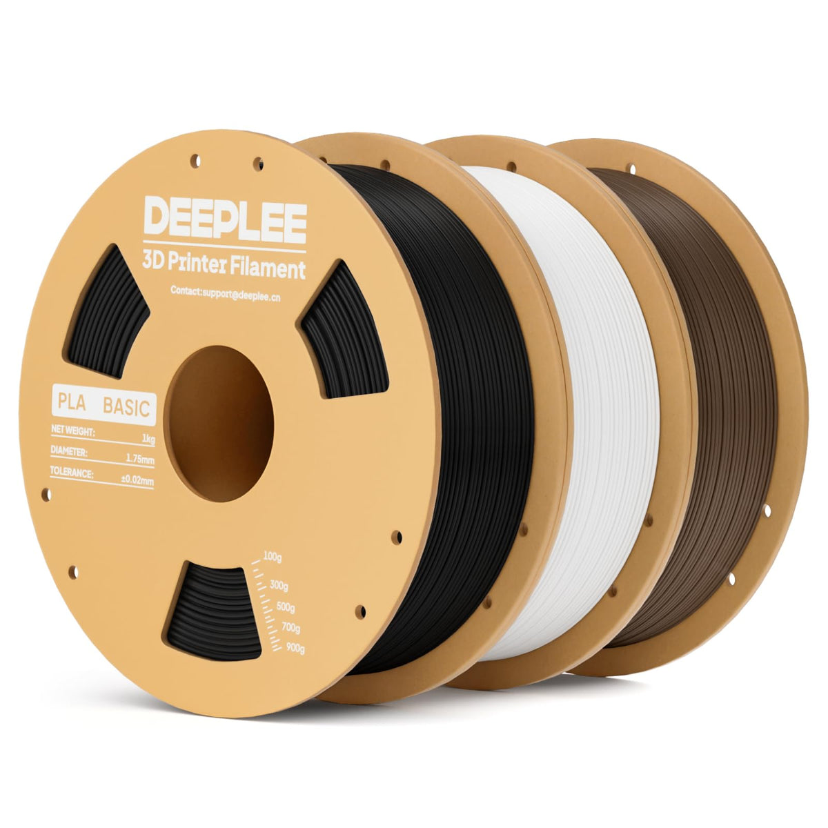 DEEPLEE PLA Filament 1.75mm, Basic 3D Filaments Beige 1kg