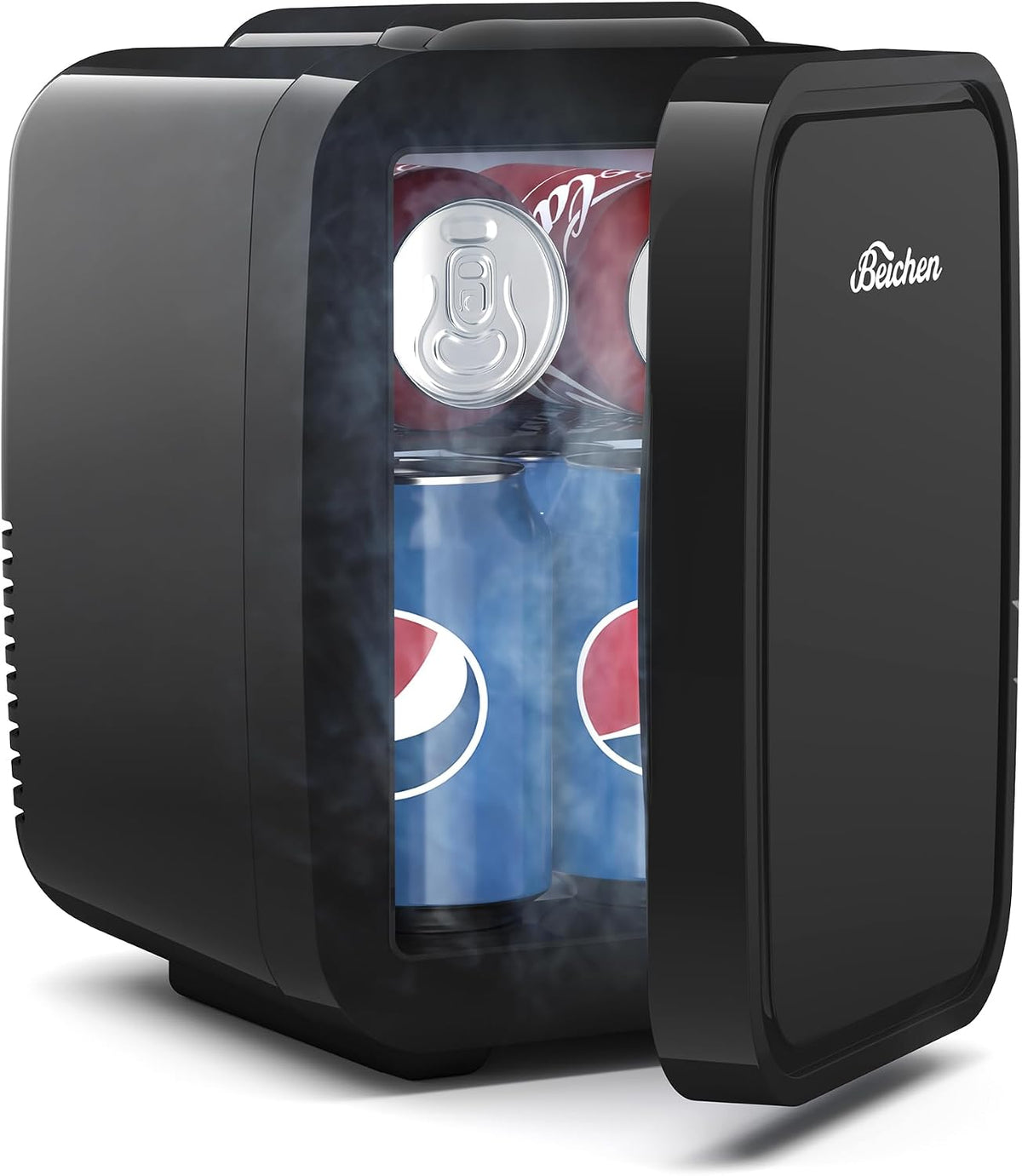 BEICHEN Mini Fridge 4 Litre/6 Cans |AC/USB| for Home Car,Ultra-Quiet <25dB