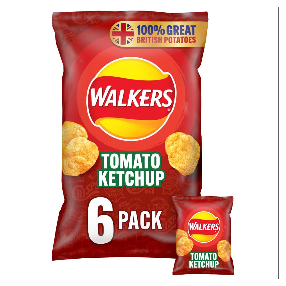 Walkers Baked Snacks Sea Salt 6 x 22g