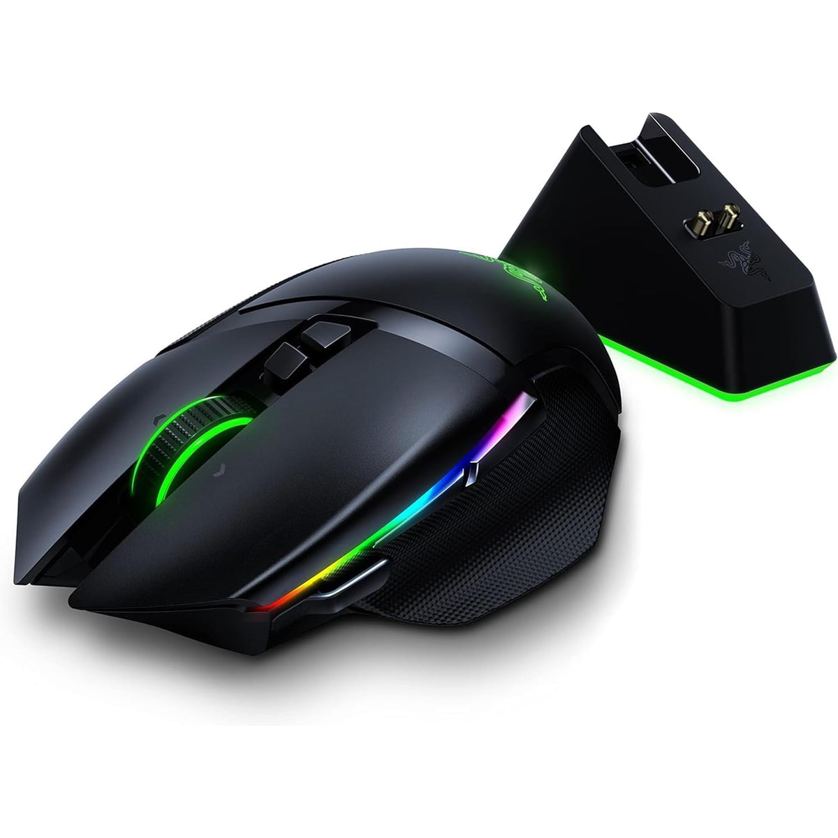 Razer Basilisk V3 - Wired Customisable Gaming Mouse (10+1 Programmable Buttons, HyperScroll Tilt Wheel, 11 Chroma RGB Lighting Zones, Optical Mouse Switches, Focus+ 26K DPI Optical Sensor) Black