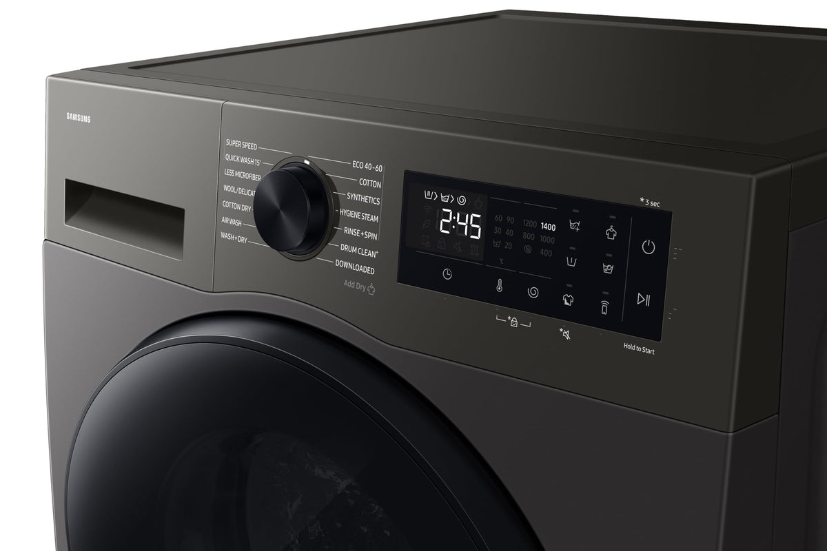Samsung Series 7 Washer Dryer, AI Energy Wi-Fi enabled, 11/6kg 1400rpm, Black, WD11DB7B85GBU1