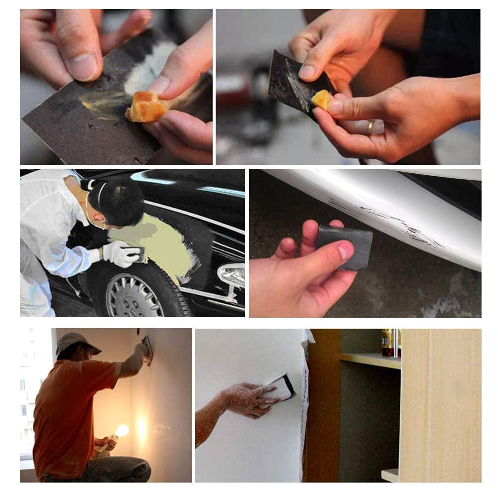 STEBRUAM Wet and Dry Sandpaper 220 Grit, Sanding Paper for Car Metal Wood