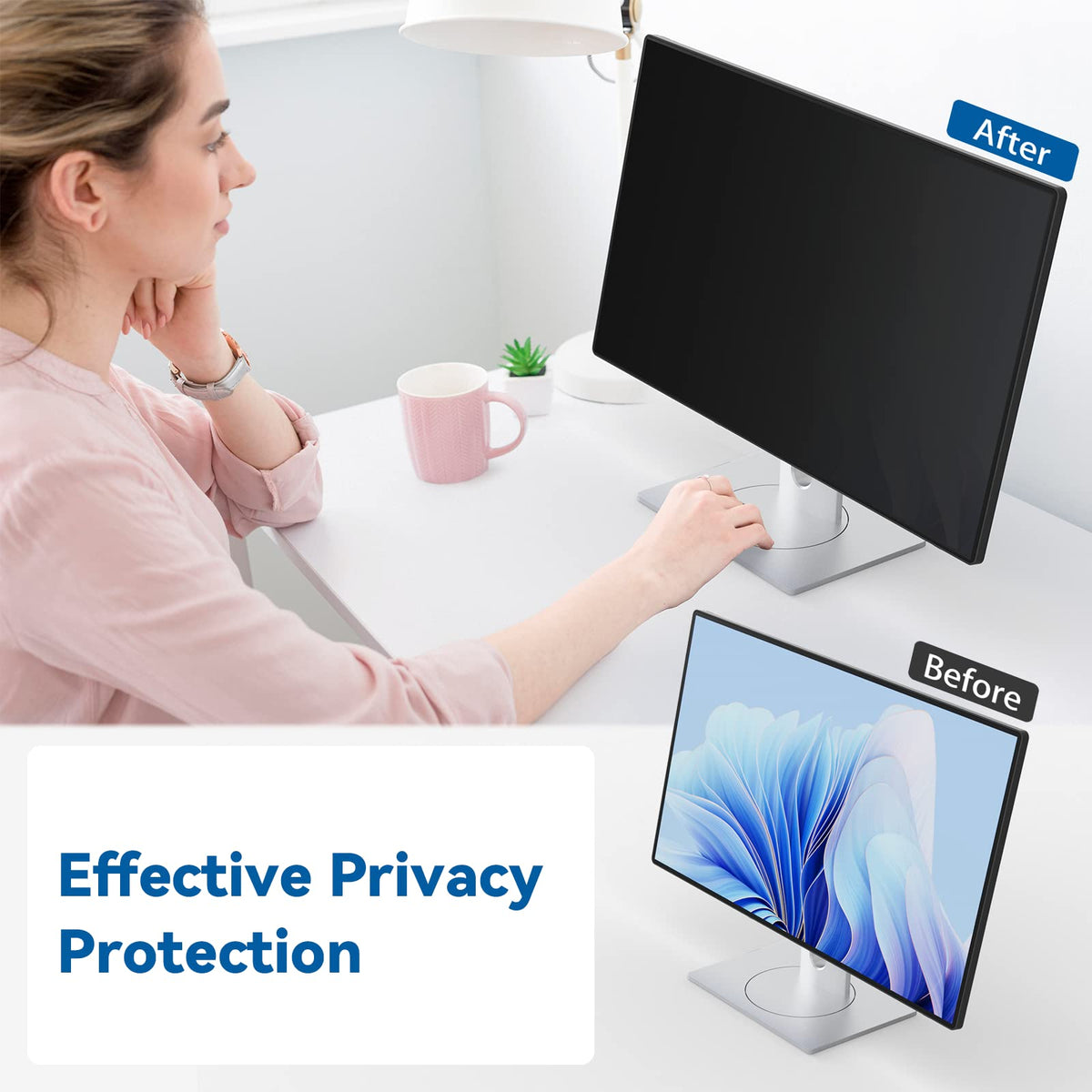 IPROKKO Laptop Privacy Screen 13.3 Inch 16:9 Anti-Blue Light Filter