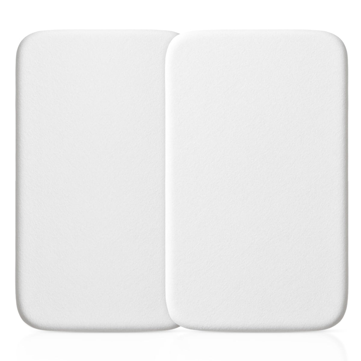 Pack of 2 Crib Fitted Sheets - 100% Jersey Cotton Next2Me Crib Sheets 50x85 cm - Compatible with Next2Me Cribs (Pack of 2 - Grey)