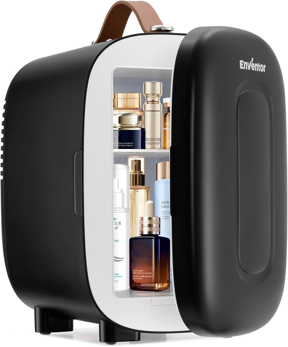 Enventor Mini Fridge 4 Litre/ 6 Can, Portable Cooler and Warmer, AC+12V DC