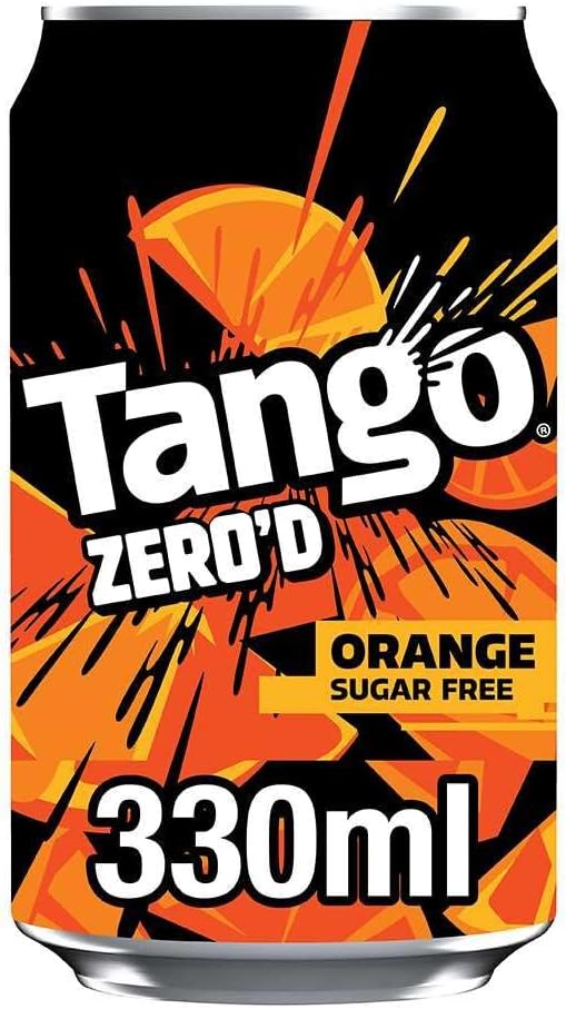 Tango Orange Sugar Free | 330ml Can | 8 Pack