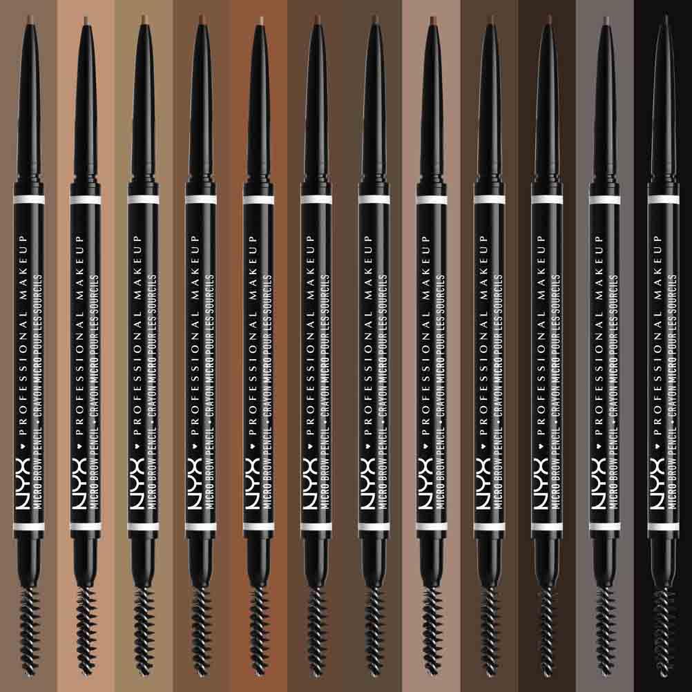 NYX Professional Makeup Micro Brow Pencil, Dual Ended Precise: Ash Brown