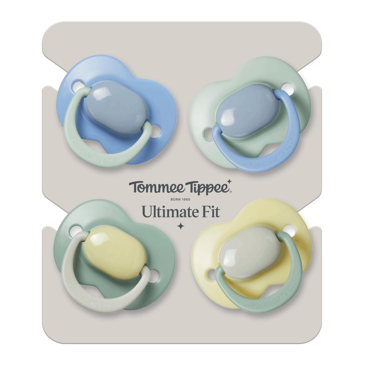 Tommee Tippee Ultimate Fit Orthodontic Dummy 6-18m Silicone Pack of 4