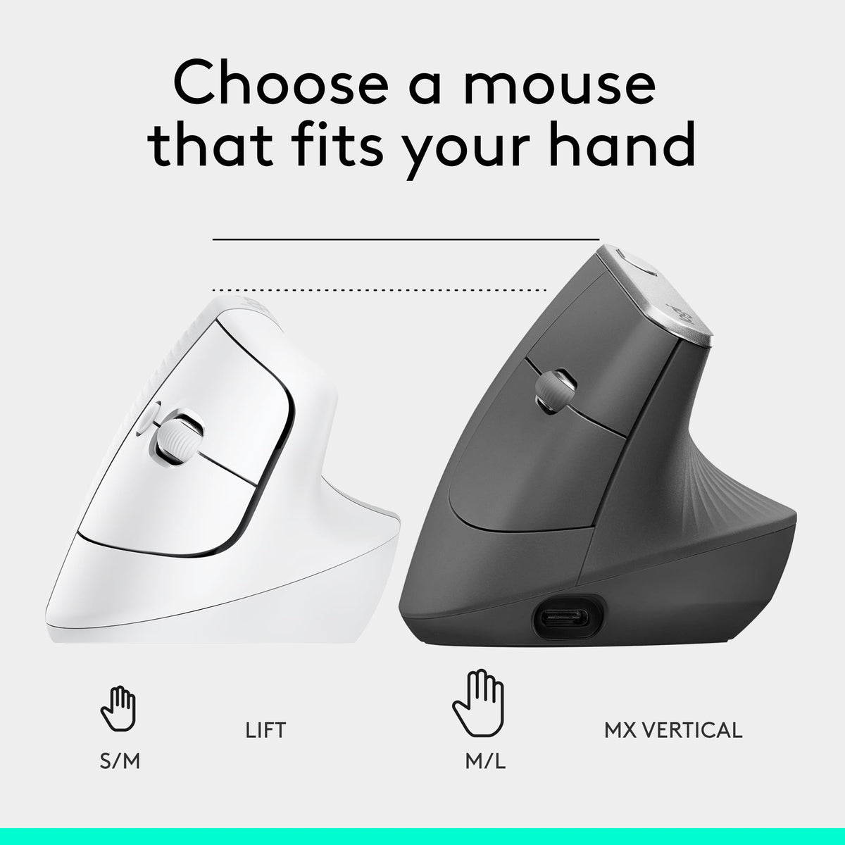 Logitech Wave Keys & Lift Vertical Mouse