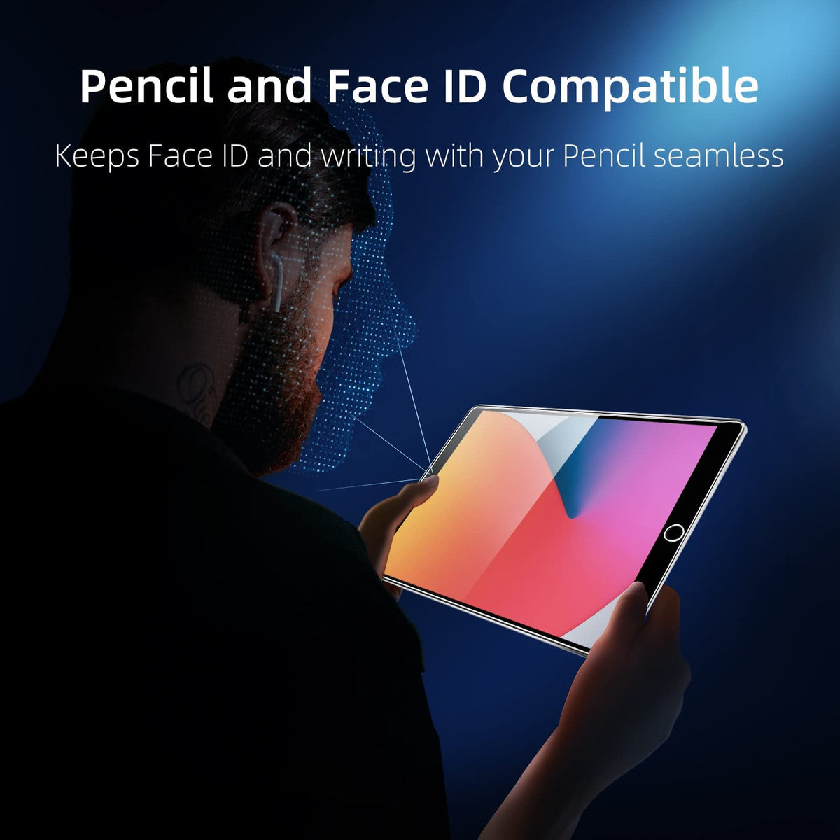 NEW'C for iPad Air 5/4, iPad Pro 11-inch Screen Protector Tempered Glass