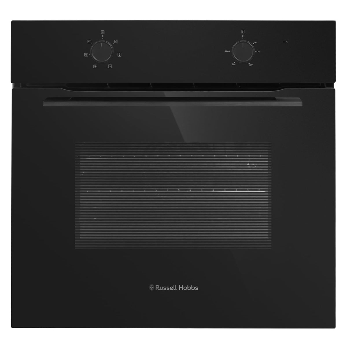 Russell Hobbs 70L, 60cm Wide, Single Electric Built-in Fan Oven and Grill in Stainless Steel, 6 Oven Functions, RHFEO7004SS
