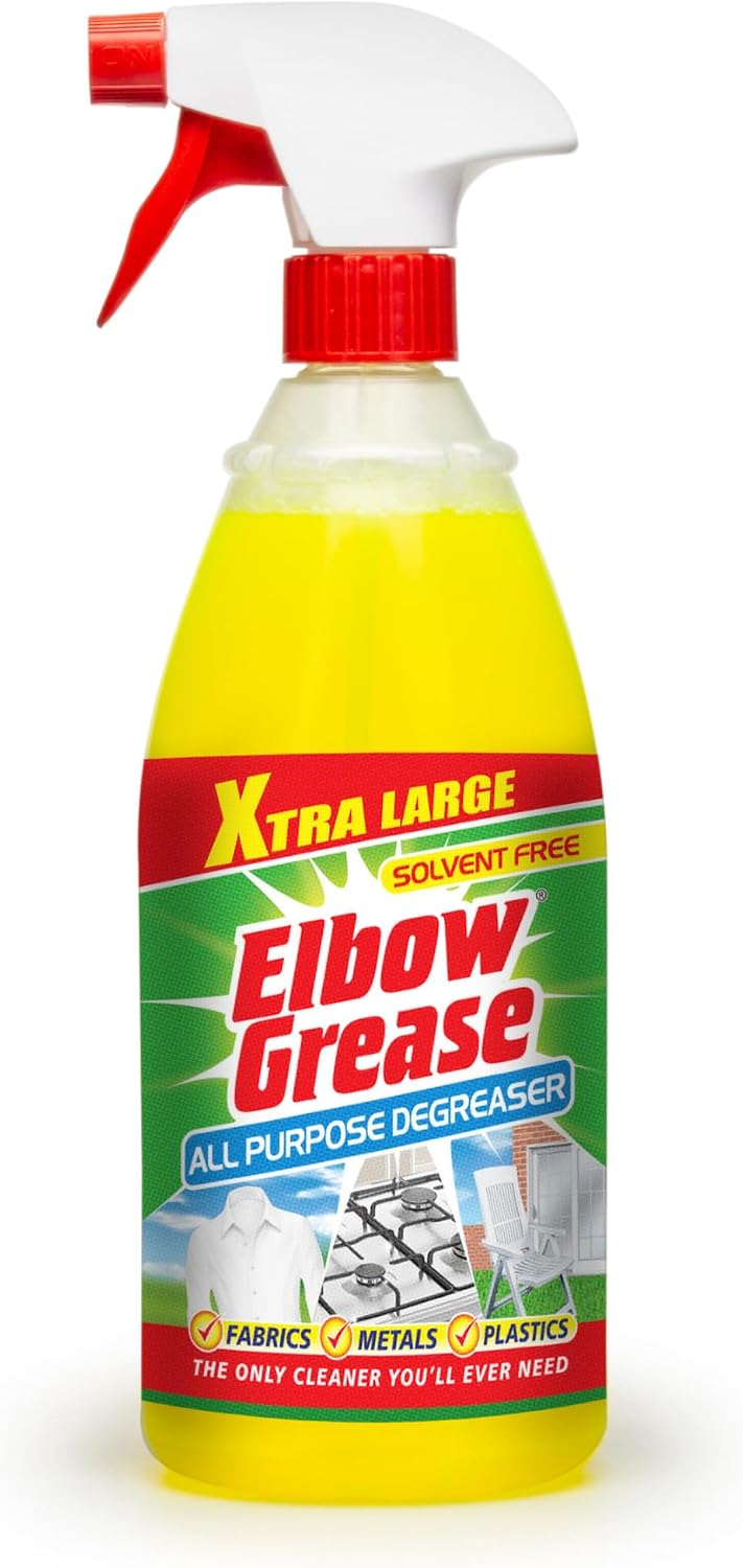 Elbow Grease All Purpose Degreaser Spray – Extra Large (1 Litre) | Removes Grease & Oil from Kitchens & Bathroom Surfaces, Outdoor, Vehicles & Fabrics