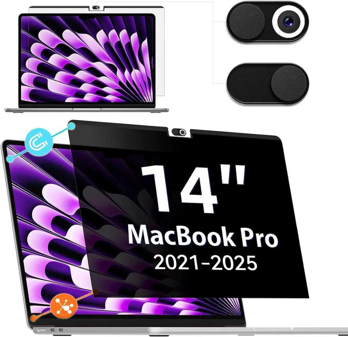 IPROKKO Laptop Privacy Screen 13.3 Inch 16:9 Anti-Blue Light Filter