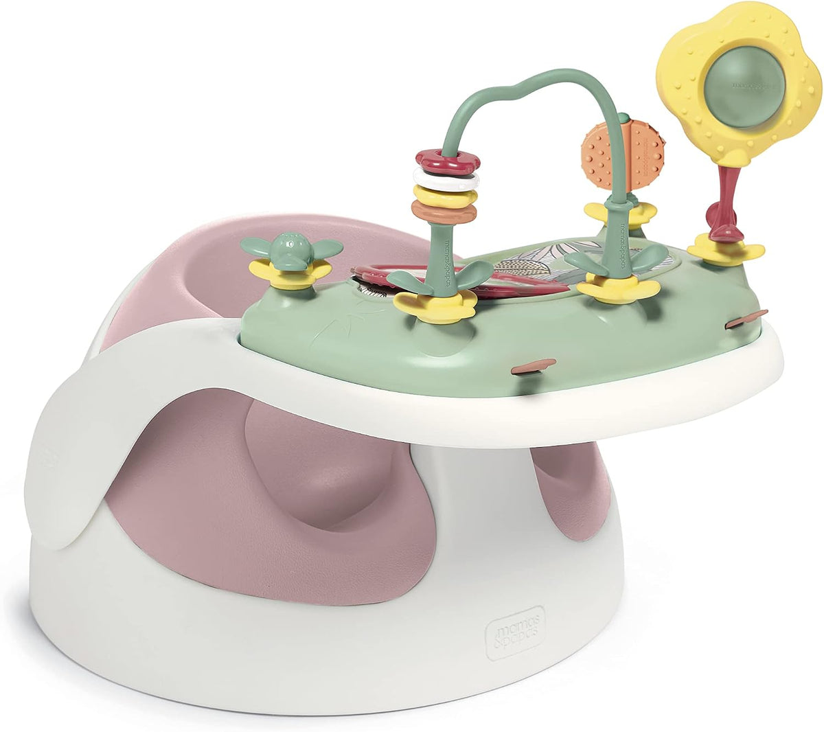 Mamas & Papas Baby Snug Floor Seat and Activity Tray - Blossom (Pink)