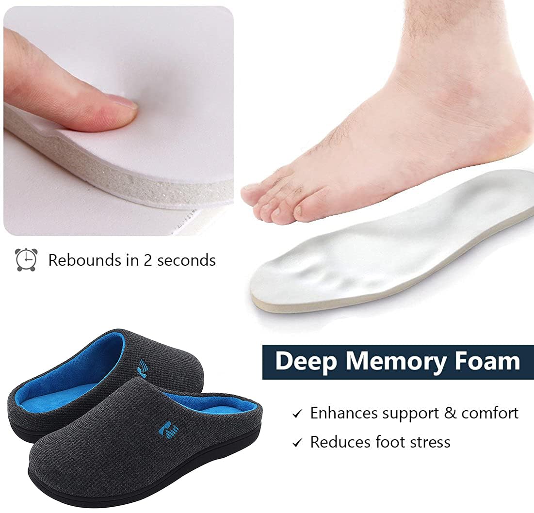 RockDove Men's Original Two-Tone Memory Foam Slipper