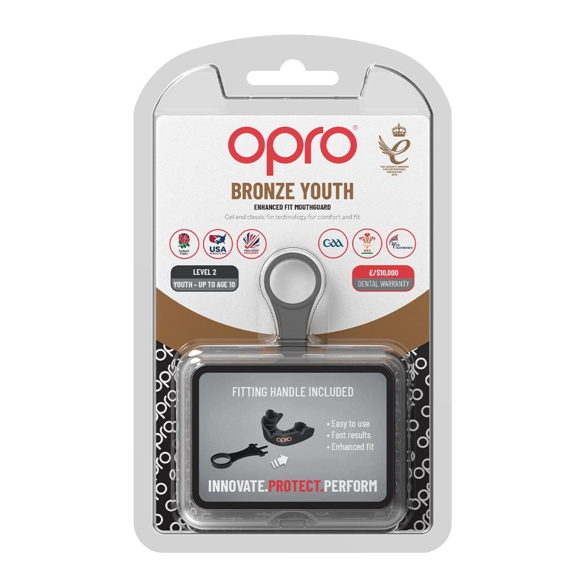 OPRO Bronze Level Mouthguard Essential Fit – Gum Shield Adult and Kids – OPRO Mouth Guard Boxing and MMA, Easy Self-Fit Gum Shield Rugby and Hockey – Enhanced Protection with Dental Warranty