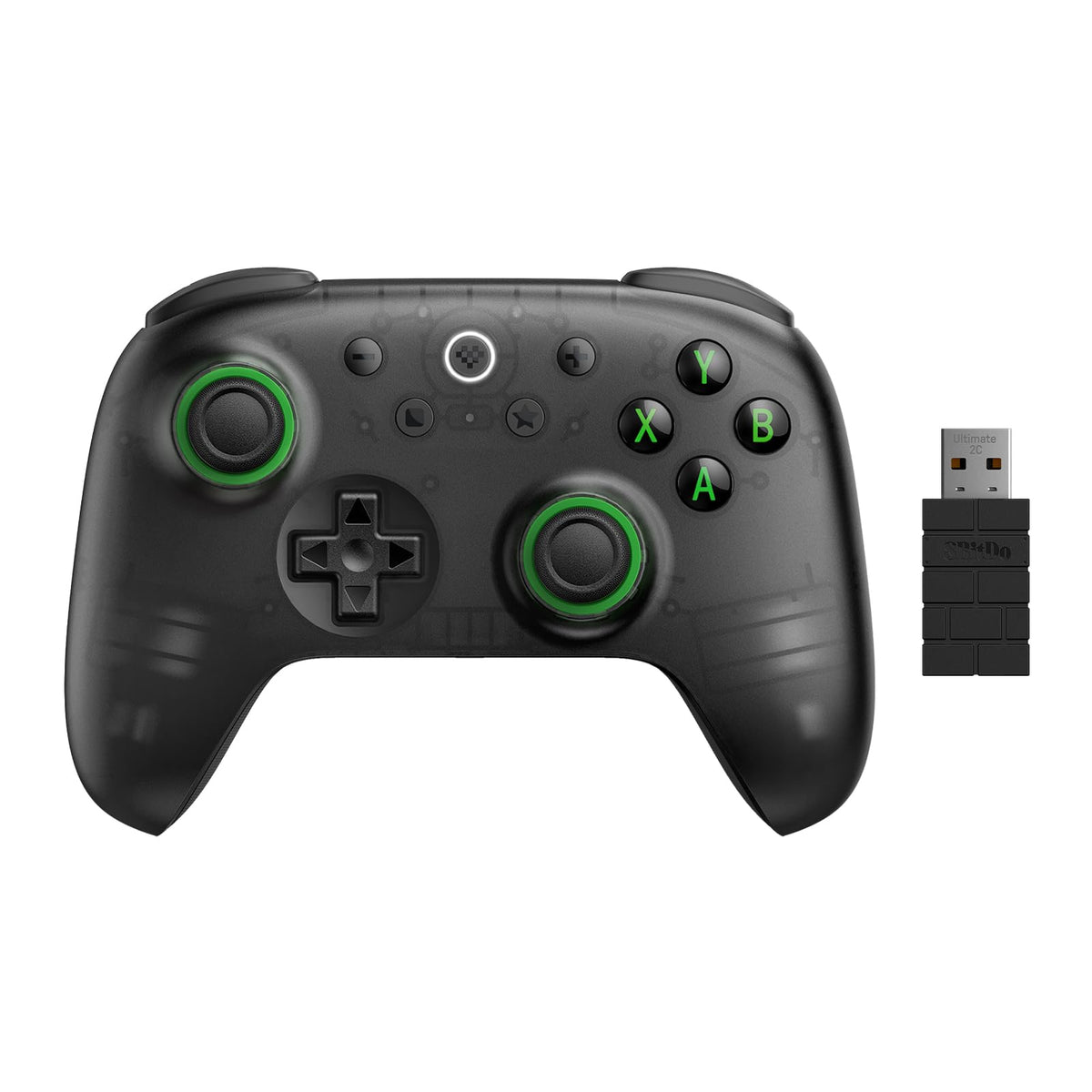 8Bitdo Ultimate 2C Wireless Controller for Windows PC and Android, with 1000Hz Polling Rate, Hall Effect Joysticks and Hall Triggers, and Remappable L4/R4 Bumpers (Peach)