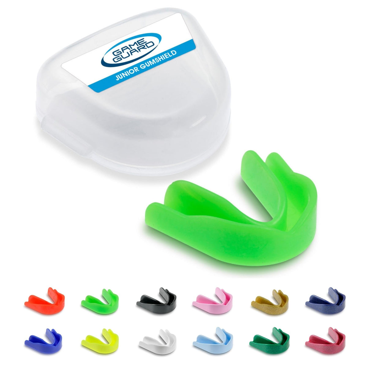 GAME GUARD Sports Mouthguard – Easy Fit Boil & Bite Gum Shield for Kids/Junior (Age 8+) – Mouth Guard for Rugby, Hockey, GAA – Ideal for Schools and Clubs (Baby Pink)