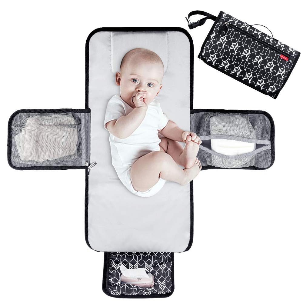 Lekebaby Portable Nappy Changing Mat Travel Baby Change Mat