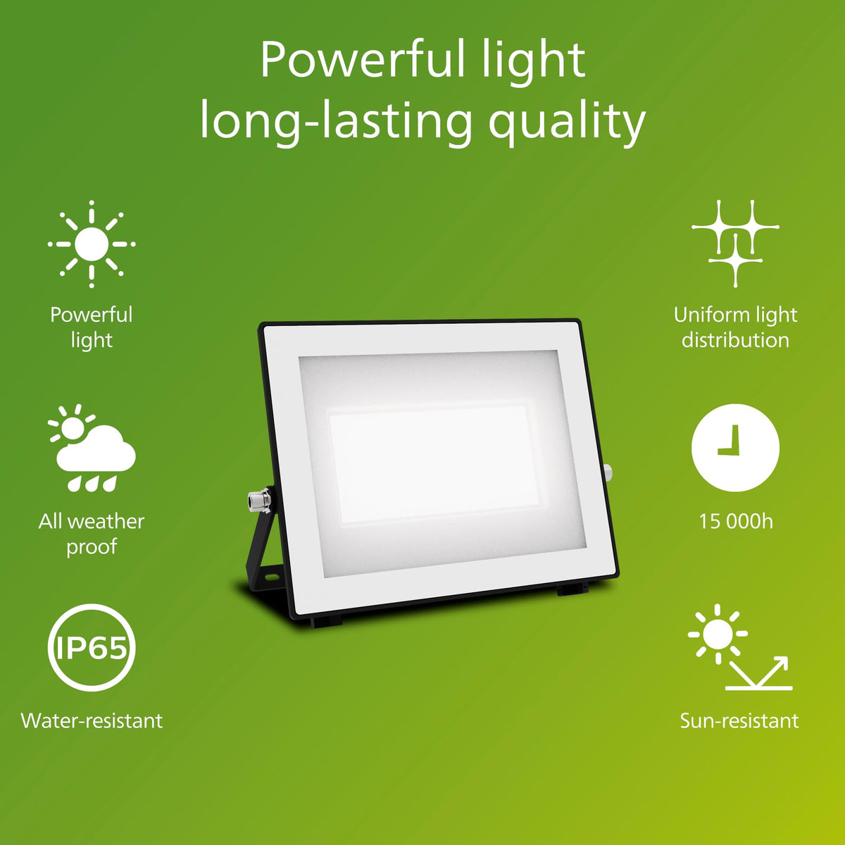 Philips Lois Outdoor Floodlight, White, 10 W