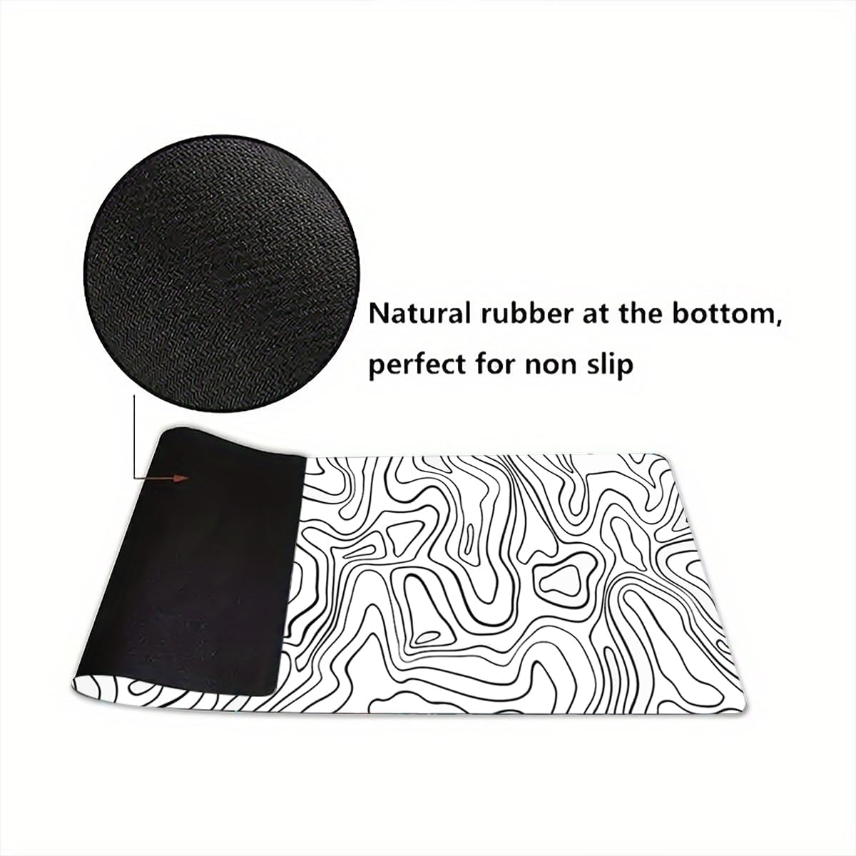 Rcege Large Gaming Mouse Pad Extended Desk Mat with Non Slip Stitched Edge