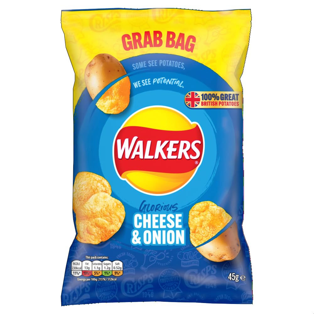Walkers Baked Snacks Sea Salt 6 x 22g