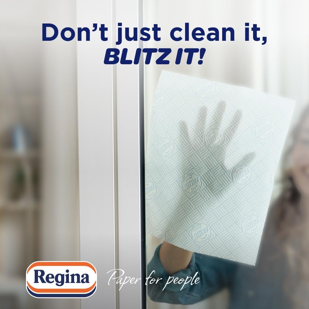 Regina Blitz, 8 Rolls of Household Towel, 3-Ply