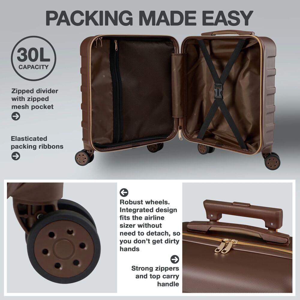 Cabin Max Cabin Suitcase Large for Ryanair, Easyjet 55x40x20 Hand Luggage