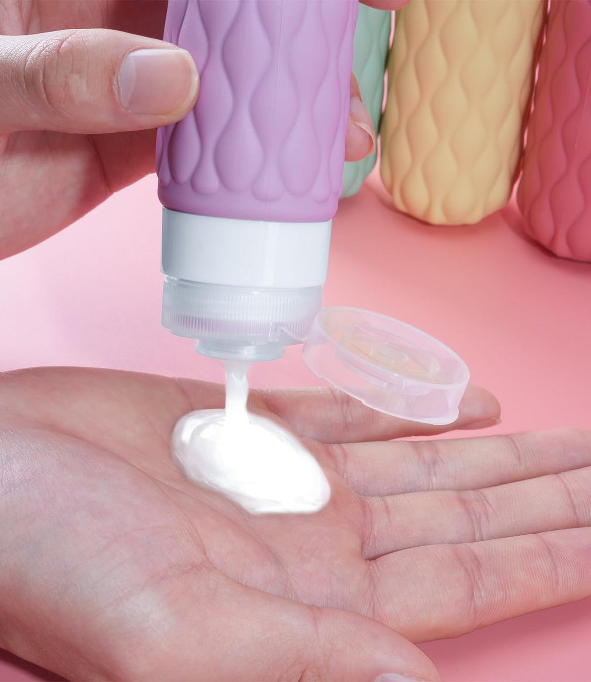 100ml Silicone Travel Bottles for Toiletries for Shampoo and Conditioner