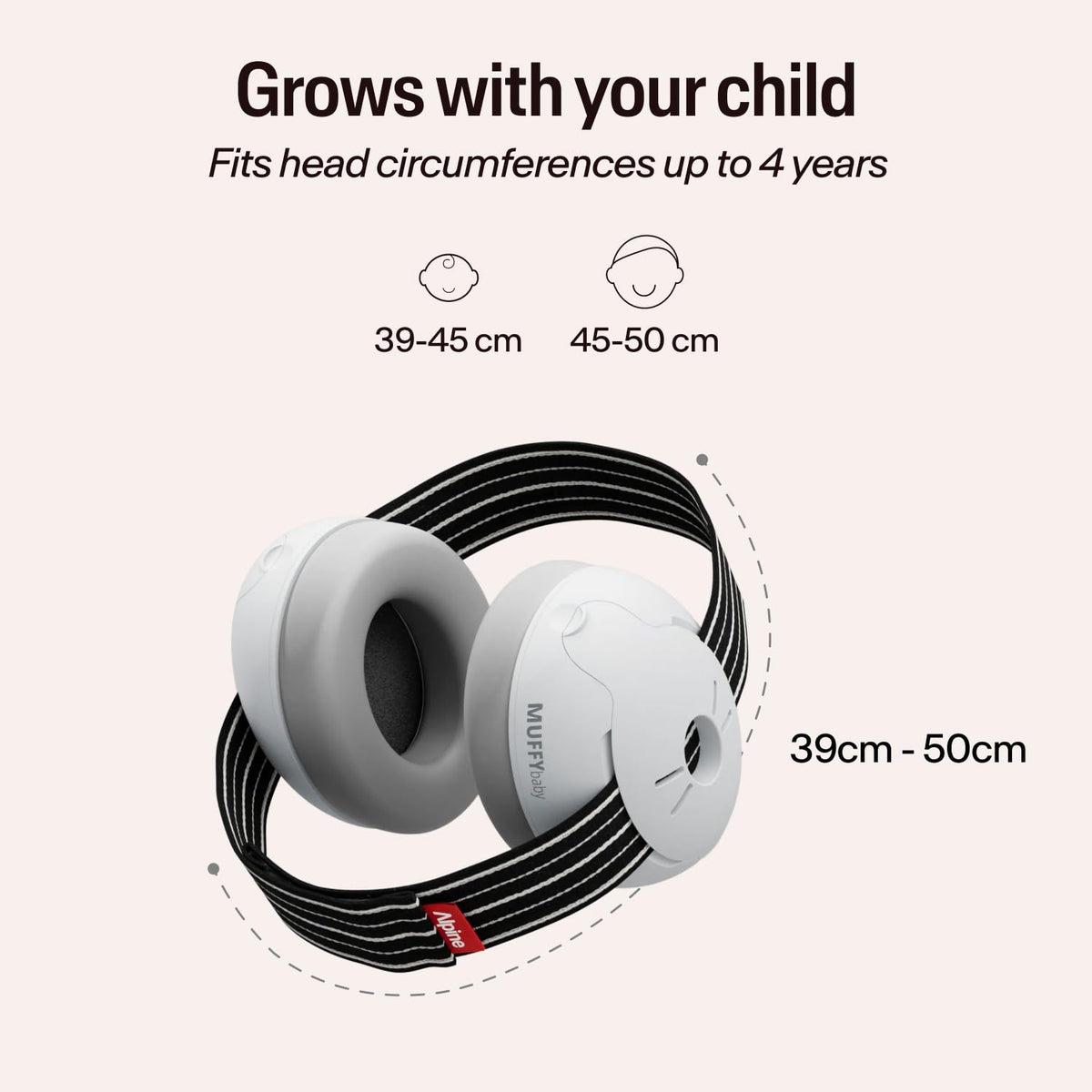 Alpine Muffy Baby Comfort Ear Defenders, Adjustable up to 48 months, Green