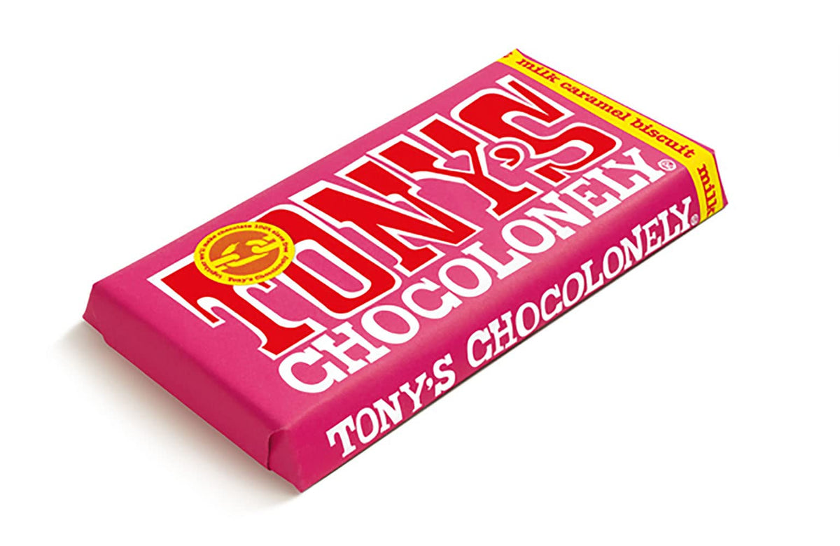 Tony's Chocolonely Milk Chocolate Bar - 180g Belgian Fairtrade Chocolate, Gift, 32% Cocoa, Vegetarian