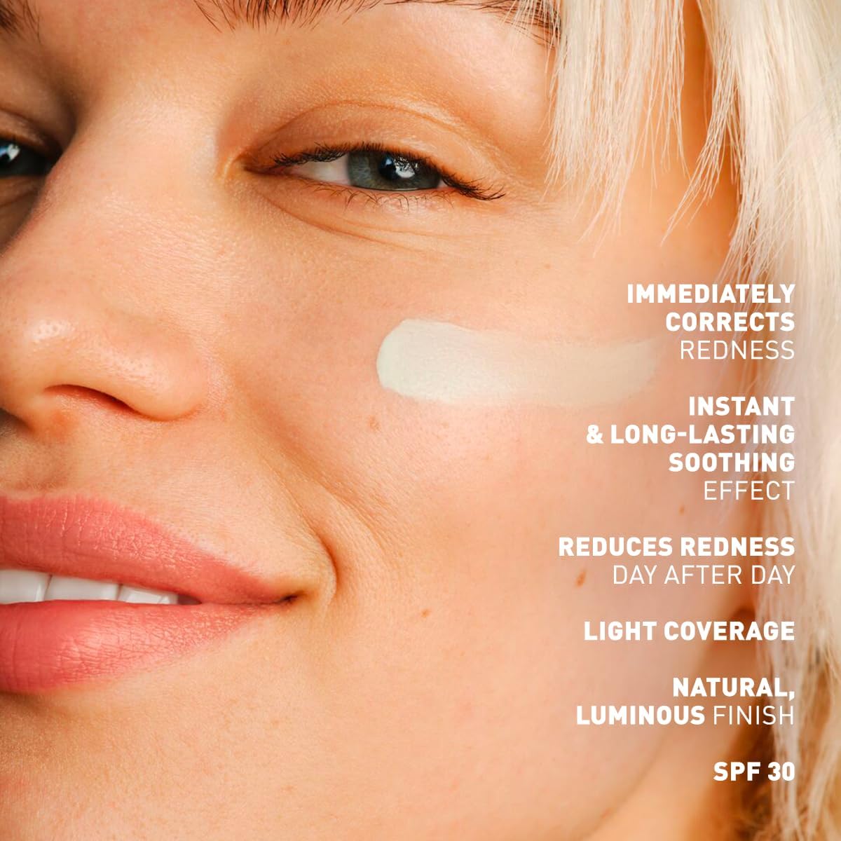 Erborian - CC Red Correct - Anti Redness Tinted Face Cream with Centella Asiatica Panthenol and Bisabolol - Green Neutralizing Shade with SPF 30 - Light Coverage - Korean Cosmetic