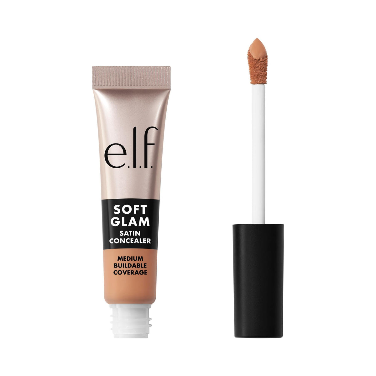e.l.f. Soft Glam Satin Concealer, Medium Coverage for Blemishes & Under-Eye, Crease-Resistant, Long-Lasting, Vegan & Cruelty-Free, 10 Fair Cool