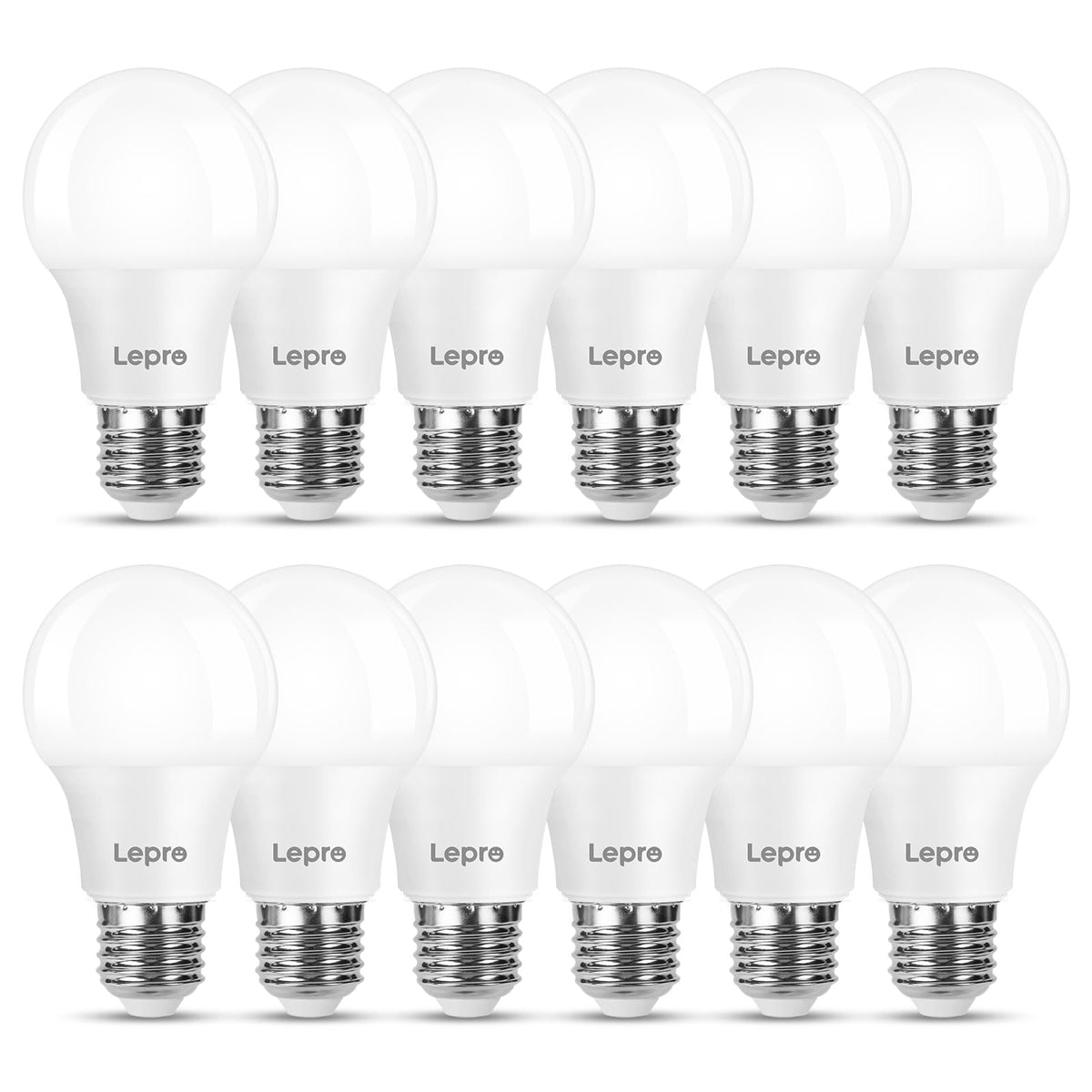 Lepro E27 Screw Bulb, 8.5W, 60W Equivalent, 806lm 2700K Warm White, 6 Pack