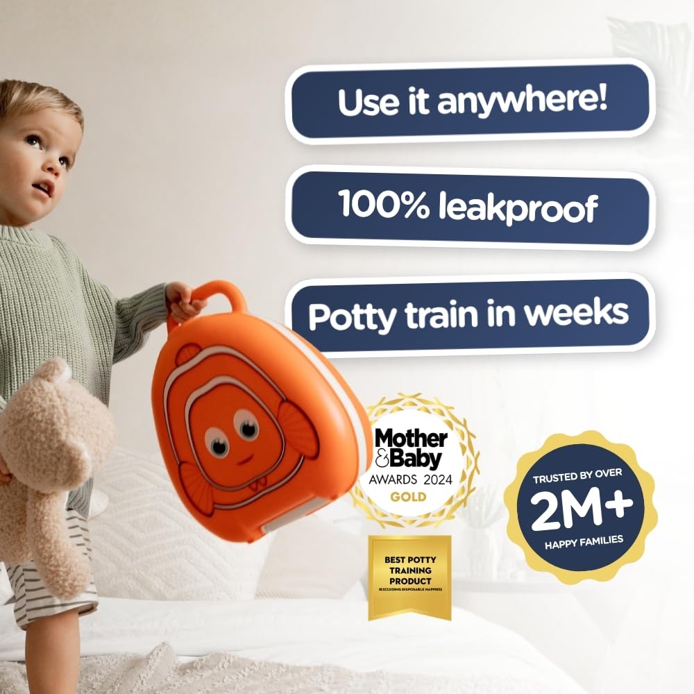 My Carry Potty - Travel Potty, Award-Winning Portable Toddler Toilet Seat for Kids to Take Everywhere (Ladybird)
