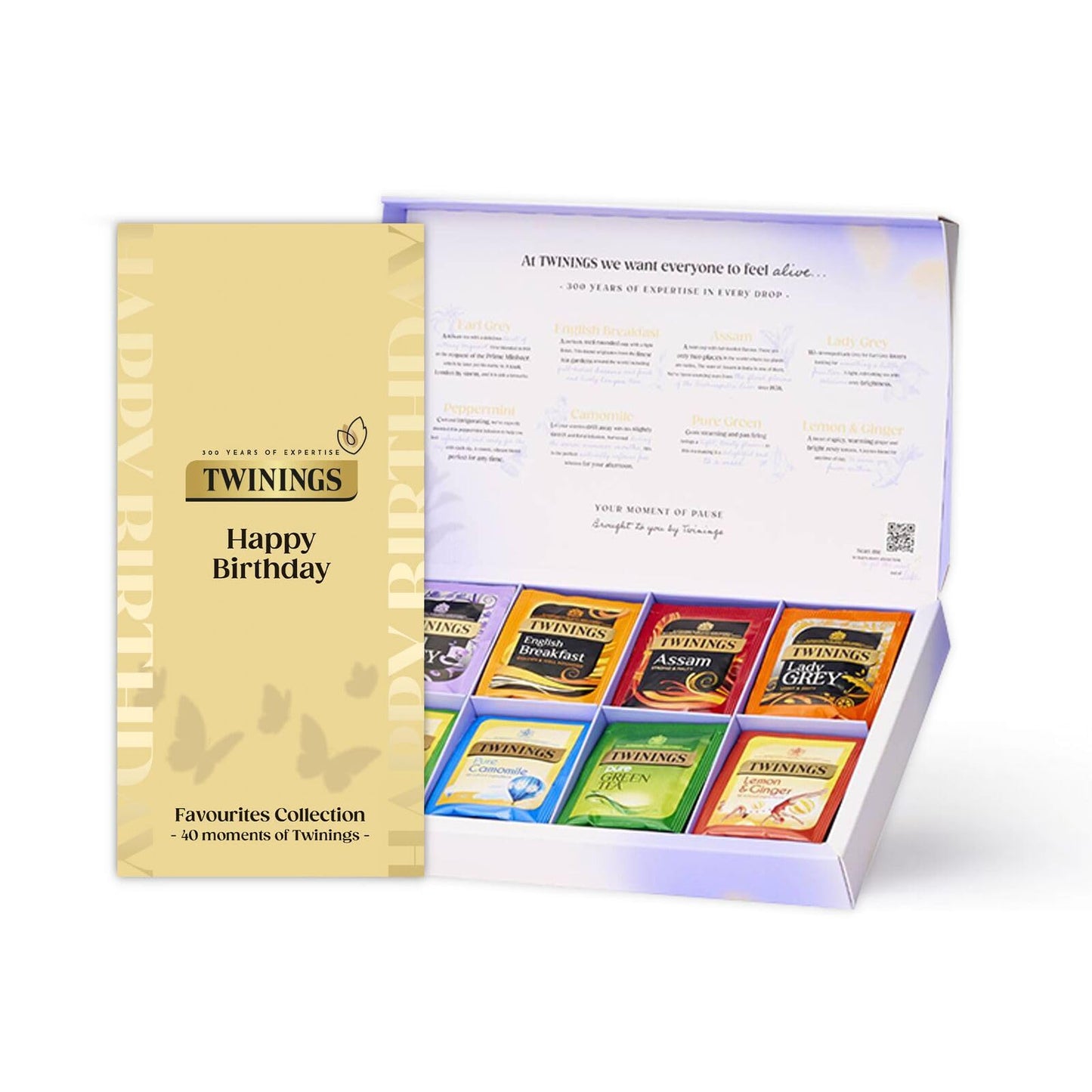 Twinings Thankyou Superblends Collection Gift Box | 40 Tea Bags | 8 Premium Green & Herbal Infusions | Gift Ideas for Women & Men
