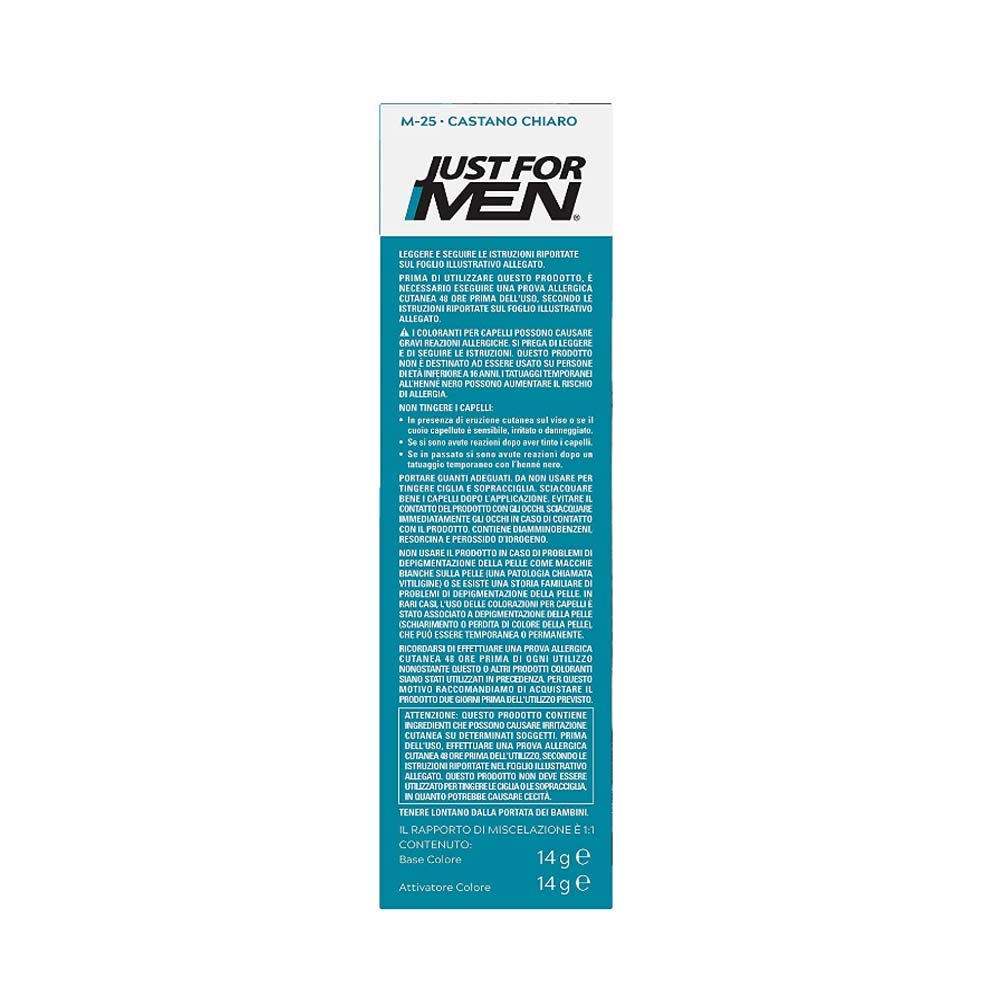 Just for men Moustache & Beard Dark Brown Dye, Eliminates Grey for a Thicker & Fuller Look M45