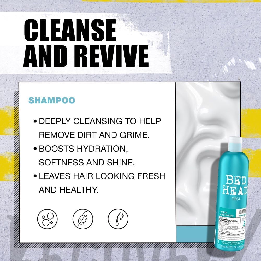 Bed Head by TIGI Recovery Shampoo & Conditioner Set, 2x 750ml