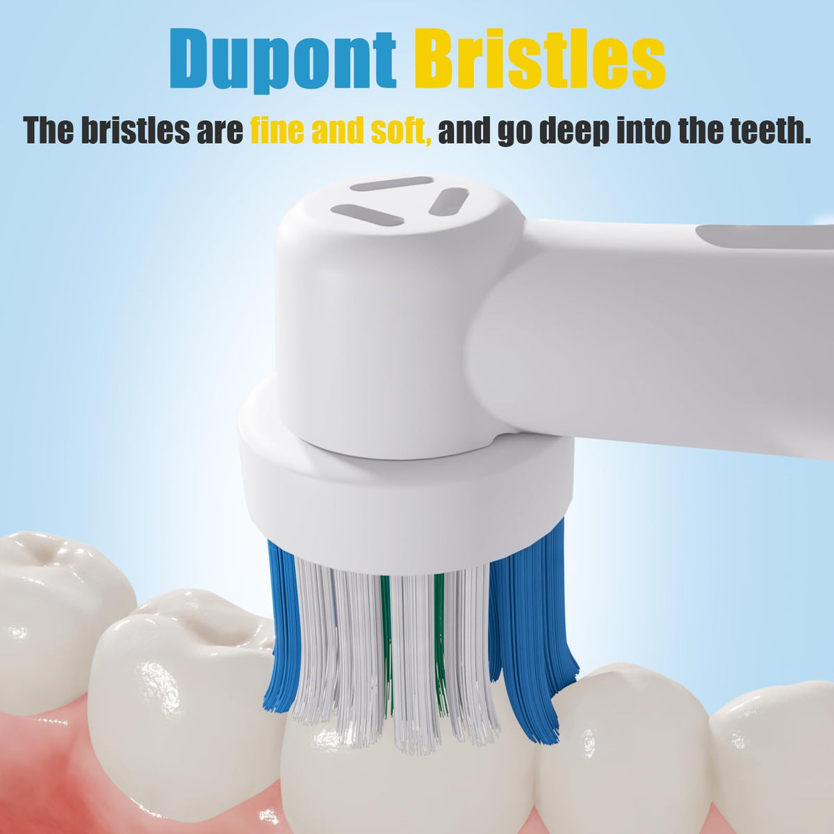 20 Pack Toothbrush Replacement Heads Black Compatible with Oral B Professional Soft Clean Electric Toothbrush Head Heads Refill Pro 500/1000/1500/3000/3757/5000/7000/7500/8000