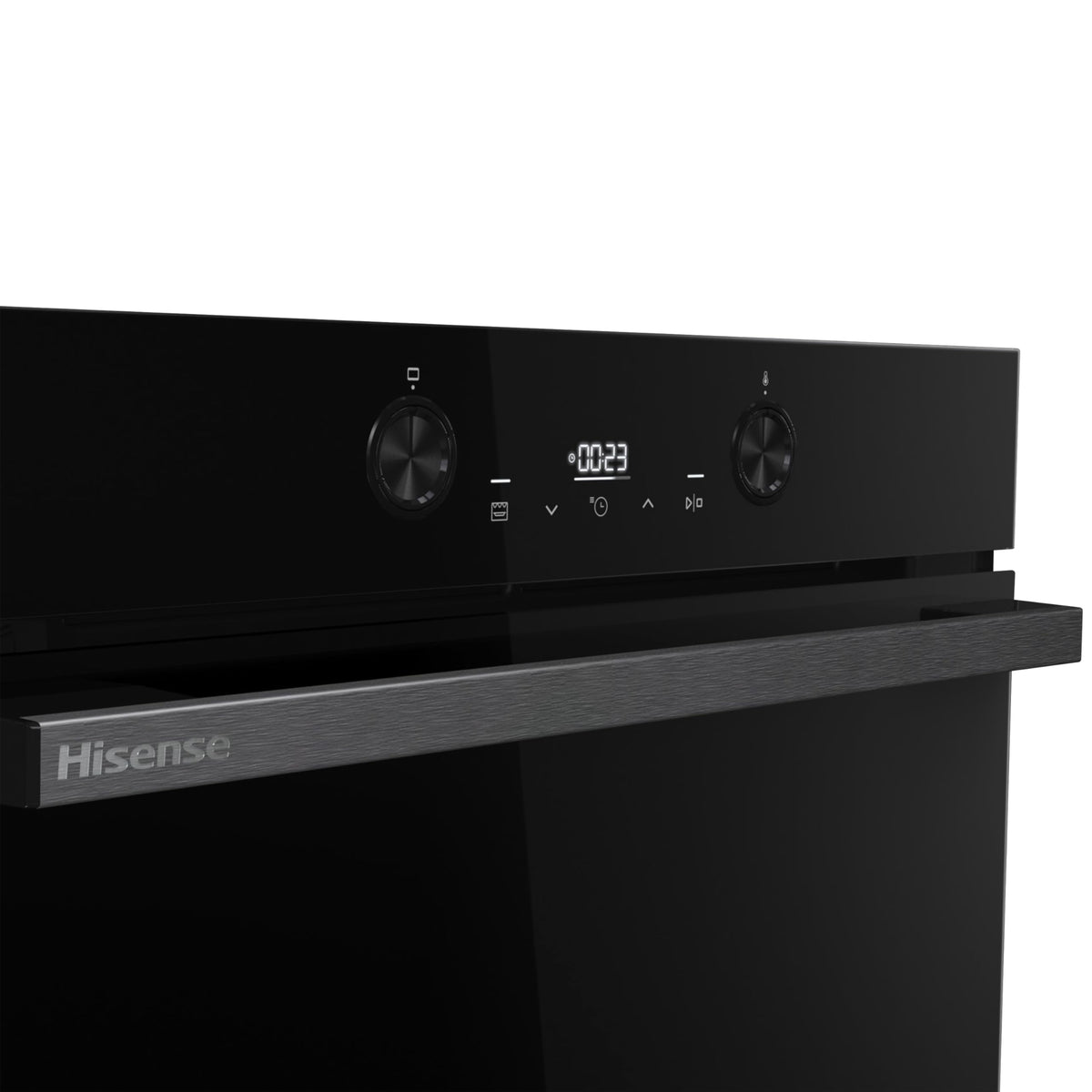 Hisense BI62020ABGUK - Built-in 60L Electric Single Oven - Black - 530x595x595 mm (DxWxH) - A Rated, Extra Large