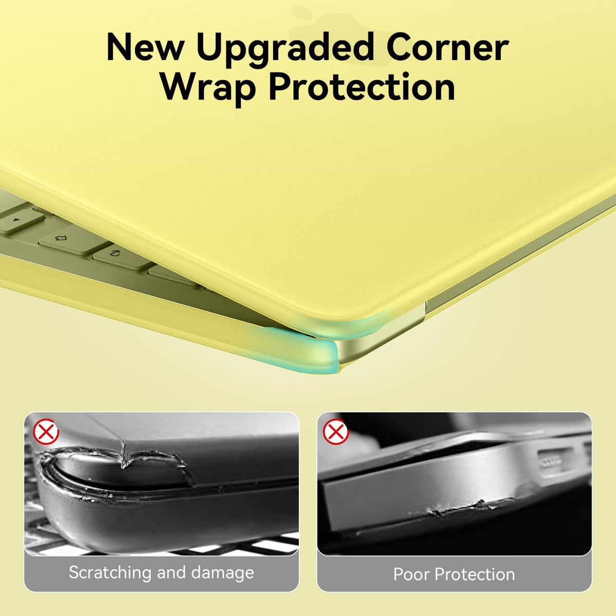 EooCoo for MacBook Neo Case 13 inch 2026 A3404 A18-Pro Crystal Clear