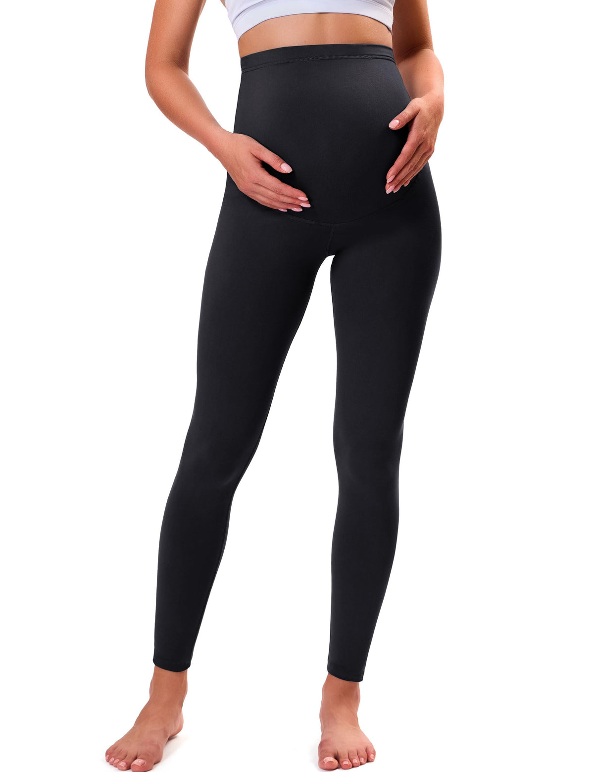 VALANDY Creamlush Over Bump Maternity Leggings for Women