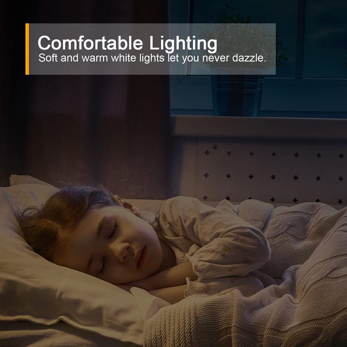 Lyridz Motion Sensor Night Light, Mini USB Rechargeable LED Night Light Kids, Stick on Anywhere Warm White Dimming Lighting for Corridor,Staircase,Bedroom,Children's Room,2 Pack