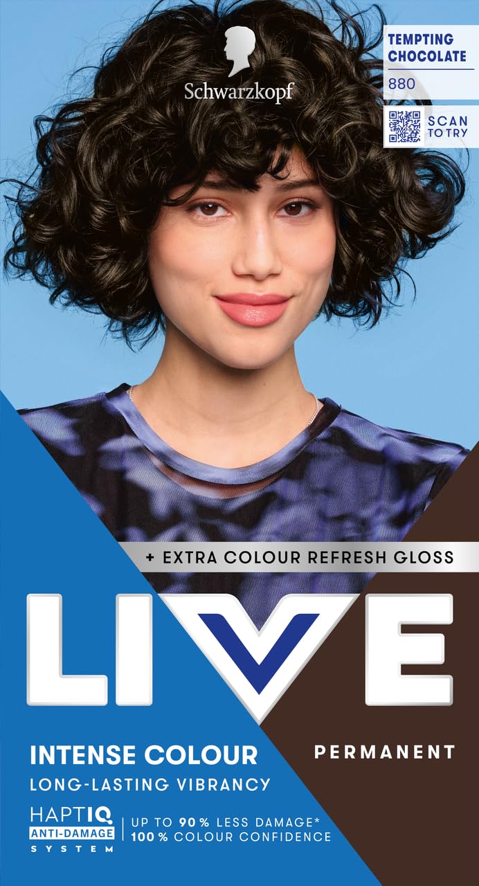 Schwarzkopf LIVE Intense Colour Hair Dye, 099 Deep Black