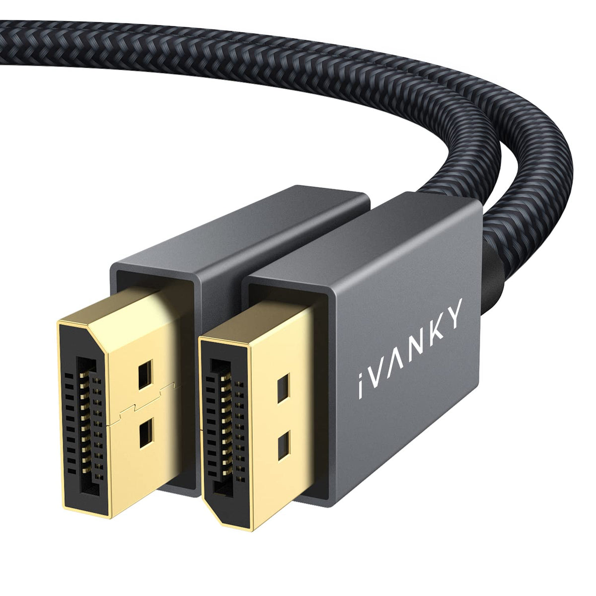 IVANKY VESA Certified DisplayPort Cable 2m DP to DP 4K@60Hz Gaming Monitor