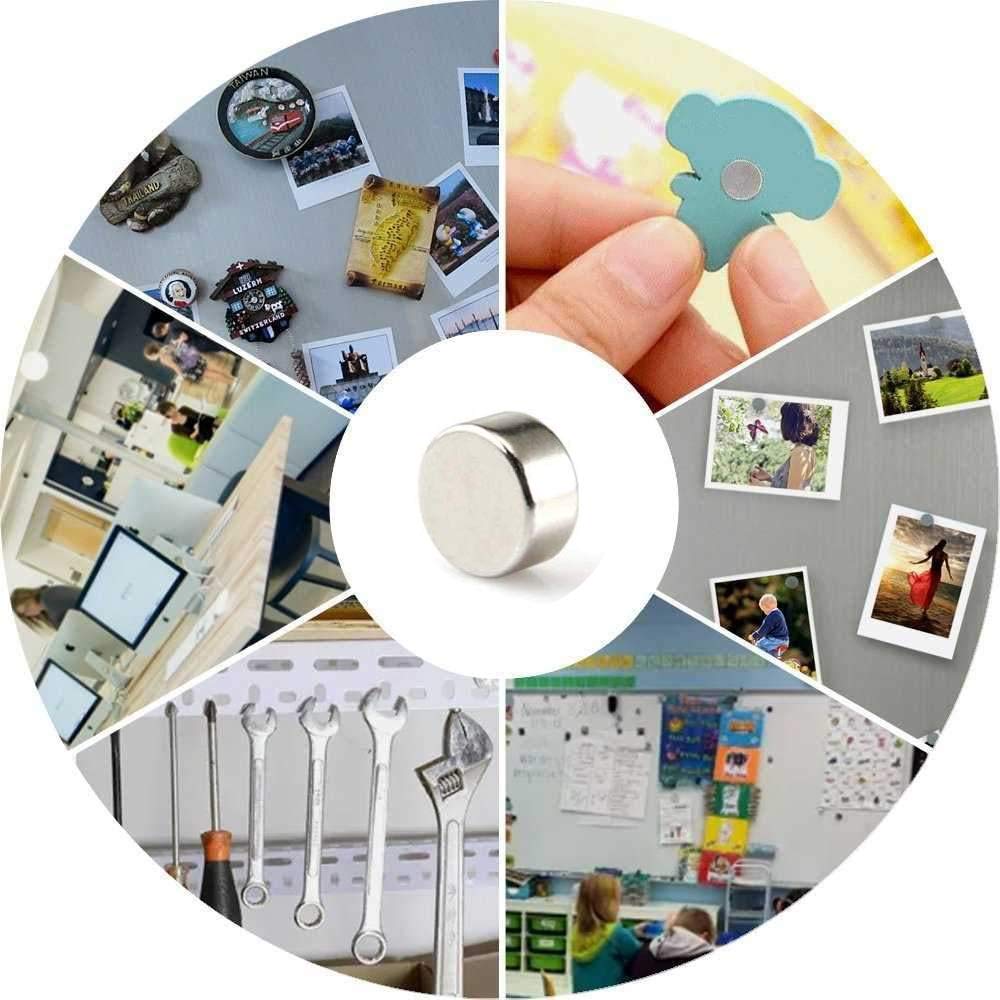 Yizhet 50 PCS 8 * 1mm Magnets, Small Mini yet Strong, Neodymium for Craft