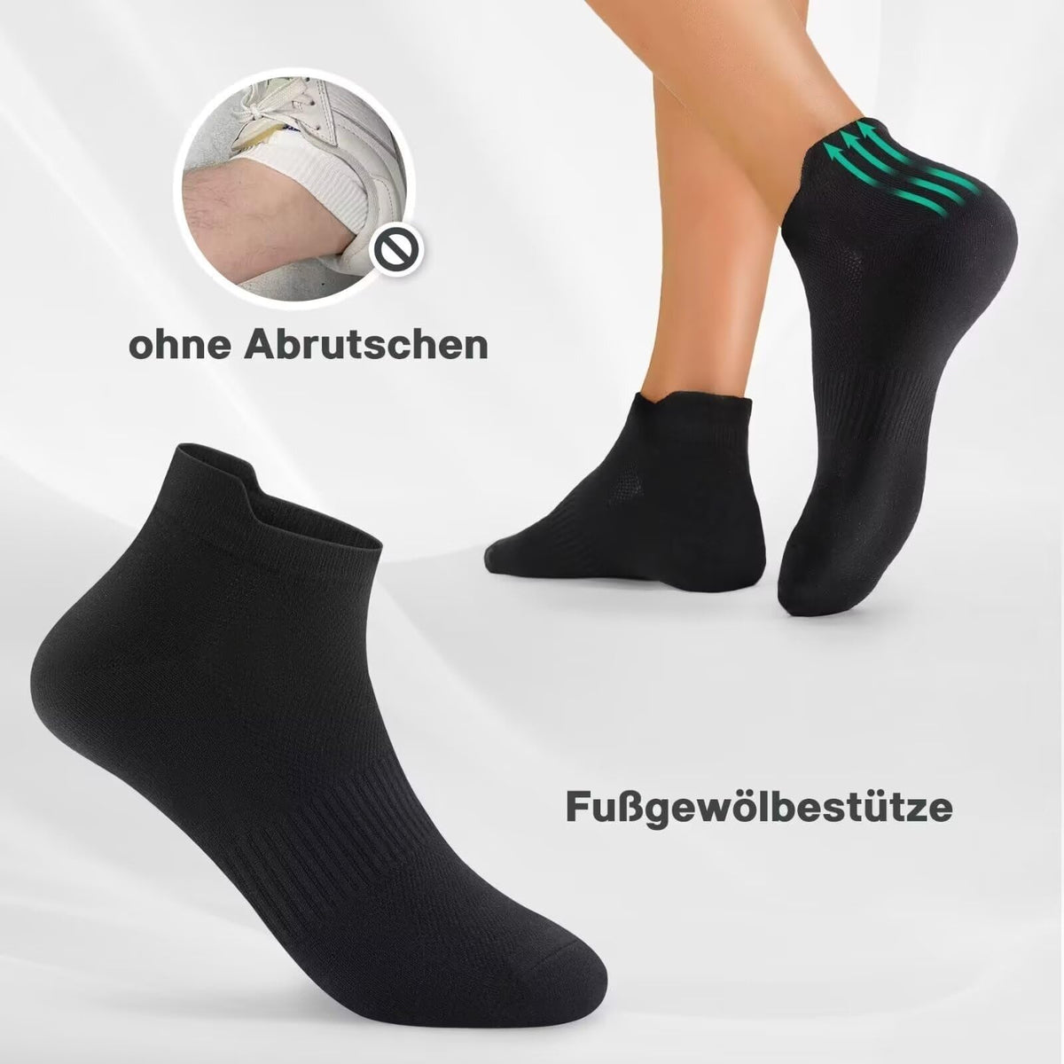 YouShow 10/20 Pairs Trainer Socks Cotton Sports Ankle Socks for Men & Women