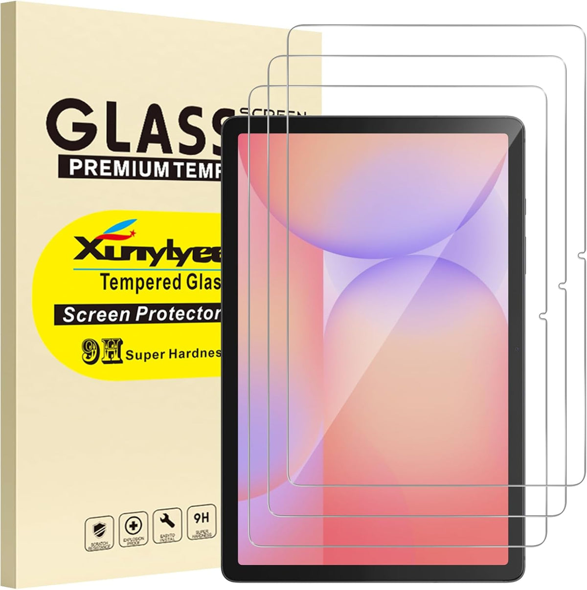 XunyLyee 3 Pack Screen Protector for Samsung Galaxy Tab S10 Lite/ S10 FE