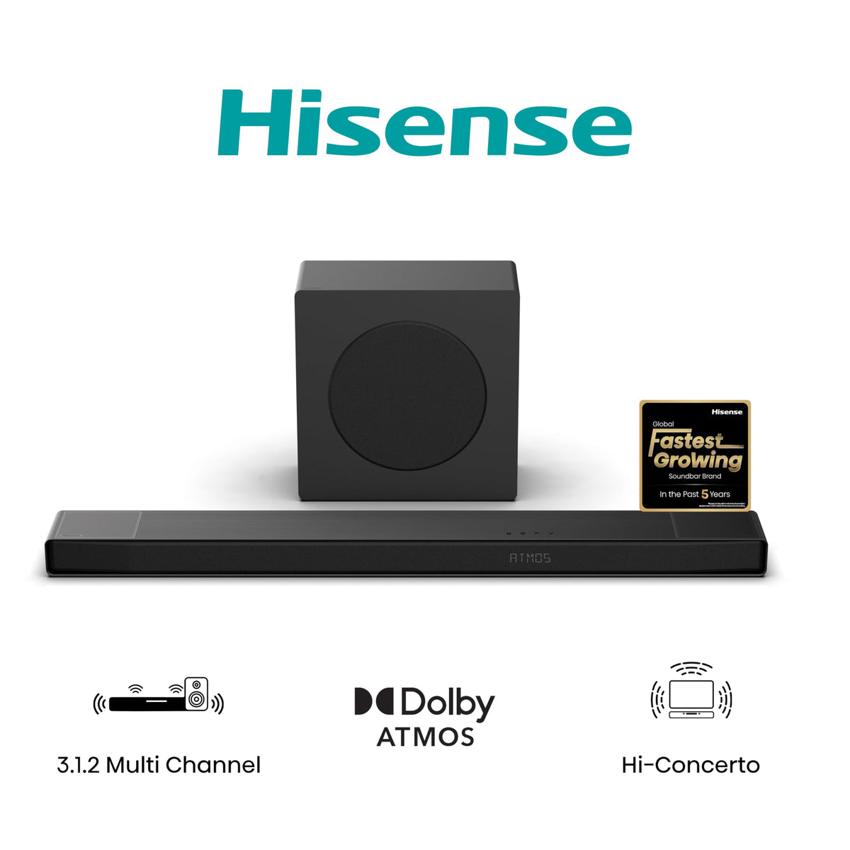Hisense HS2000 2.1 CH All-In-One Soundbar for TV