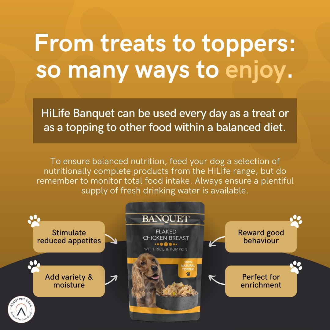 HiLife Banquet Adult Wet Dog Food, Mixed Multipacks Classic Collection & Supreme Selection, Made with 100% Natural Ingredients (36 Pouches x 100g)